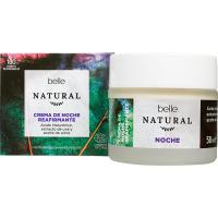 Crema facial reafirmant de nit BELLE natural, pot 50 ml