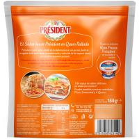 Queso rallado cheddar PRESIDENT, bolsa 150 g