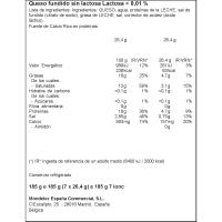 Formatge sense lactosa EL CASERIO, rodanxes, sobre 185 g