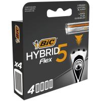 Carregador d'afaitar BIC HYBRID 5 FLEX, pack 4 u