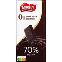 Chocolate 70% sin azúcar NESTLÉ, tableta 115 g