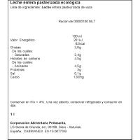 Leche fresca entera ecológica ATO, botella 1 litro