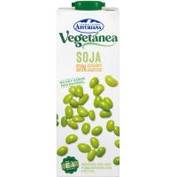 Beguda vegetal de soia sense sucre VEGETANEA, brik 1 litre
