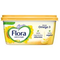 Margarina vegetal sin aceite de palma FLORA, tarrina 400 g
