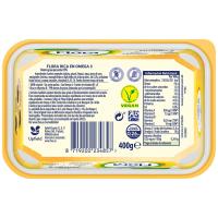 Margarina vegetal sin aceite de palma FLORA, tarrina 400 g