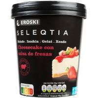 Gelat cheesecake amb salsa de maduixa SELEQTIA, terrina 390 g