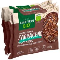 Coca arròs i sarraí bio SANTIVERI, 3 u. 112 g