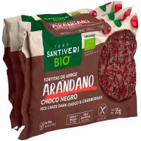 Coca arròs i nabius bio SANTIVERI, 3 uds 105 g