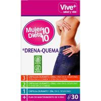 Mujer 10 dieta 10 VIVE+, caja 30 uds