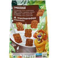 Galeta cullerades de xocolata EROSKI, bossa 400 g