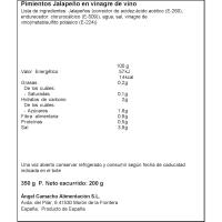 Jalapeños en rodajas FRAGATA, frasco 200 g