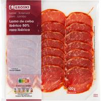 Lomo de cebo ibérico 50% raza ibérica EROSKI, sobre 100 g