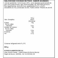 Salchichas big de pavo ELPOZO, pack 4x200 g