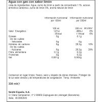 Agua limón con gas SAN PELLEGRINO, lata 33 cl