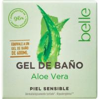 Gel de baño sólido de aloe vera BELLE, pastilla 50 g