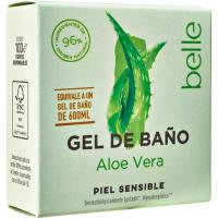 Gel de baño sólido de aloe vera BELLE, pastilla 50 g