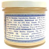 Paté extra de bacalao COSTA VASCA, frasco 100 g