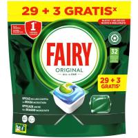 Lavavajillas máquina FAIRY TODO EN 1, bolsa 29+3 dosis