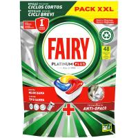 Lavavajillas máquina FAIRY PLATINUM PLUS, bolsa 48 dosis