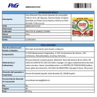 Lavavajillas máquina FAIRY PLATINUM PLUS, bolsa 48 dosis