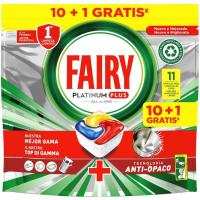 Lavavajillas máquina FAIRY PLATINUM PLUS, bolsa 11 dosis