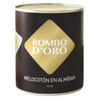 Melocotón en almíbar ROMBO DE ORO, lata 480 g