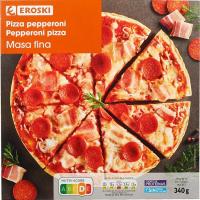 Pizza pepperoni EROSKI, caixa 345 g