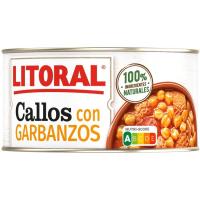 Tripes amb cigrons LITORAL, llauna 370 g