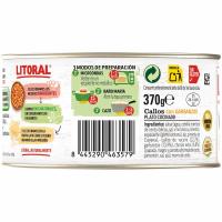 Tripes amb cigrons LITORAL, llauna 370 g