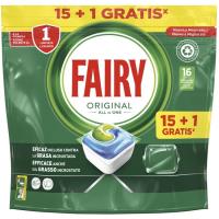 Lavavajillas máquina original  FAIRY TODO EN 1, bolsa 16 dosis