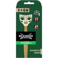 Máquina desechable mango Bamboo WILKINSON XTREME 3, pack 6 uds