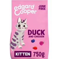 Alimento de pato-pollo gato junior EDGARD&COOPER, saco 750 g