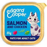 Aliment salmó i pollastre gat adult EDGARD&COOPER, terrina 85 g