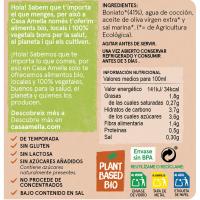 Crema de Boniato Ecológica CASA AMELLA, frasco 500 ml