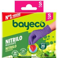 Guants nitril talla S BAYECO, caixa 20 uds