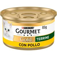 Aliment de pollastre de granja per a gat gourmet Gold, llauna 85 g