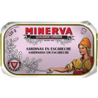 Sardines en escabetx MINERVA, llauna 120 g