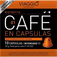 Cafè nespresso ristretto VIAGGIO, caixa 10 monodosis