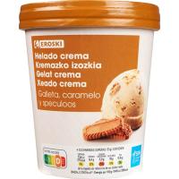 Gelat de galeta speculoos EROSKI, terrina 500 ml