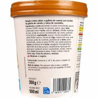 Gelat de galeta speculoos EROSKI, terrina 500 ml