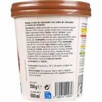 Gelat de xocolata brownie EROSKI, terrina 500 ml