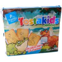 Galeta tostakids FAMILY BISCUITS, pack 3x200 g