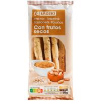 Palitos de frutos secos EROSKI, pack 2x60 g