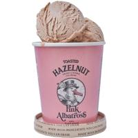 Helado vegano de avellana PINK ALBATROSS, 480 ml