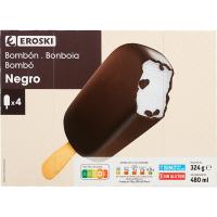 Gelat bombó negre gran EROSKI, 4x120 ml