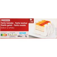 Tarta helada de whisky EROSKI, caja 1 litro