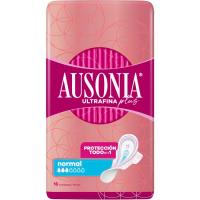 Compresa ultrafina plus normal con alas AUSONIA, paquete 16 uds