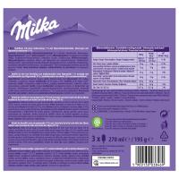 Helado bombón MILKA, pack 3x90 ml