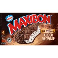 Gelat xocolata brownie MAXIBON, caixa 4x90 ml