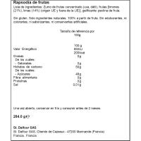 Rapsodia de frutas lima y limón ST DALFOUR, frasco 284 g